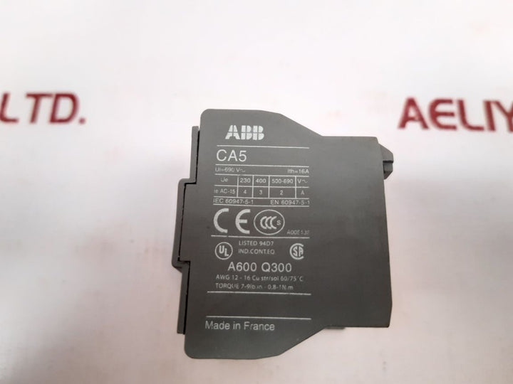 Set Of 7X Abb Ca5-31M Auxiliary Contact Block - Aeliya Marine Tech