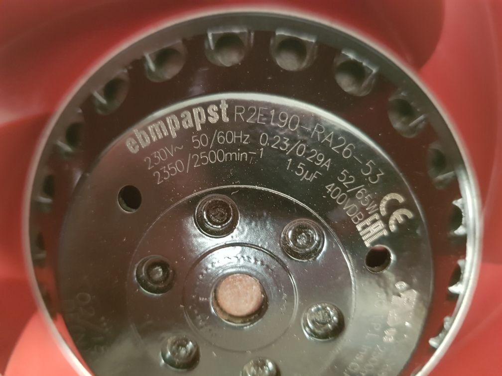 Ebmpapst R2E190-ra26-53 Internal Fan - Aeliya Marine Tech