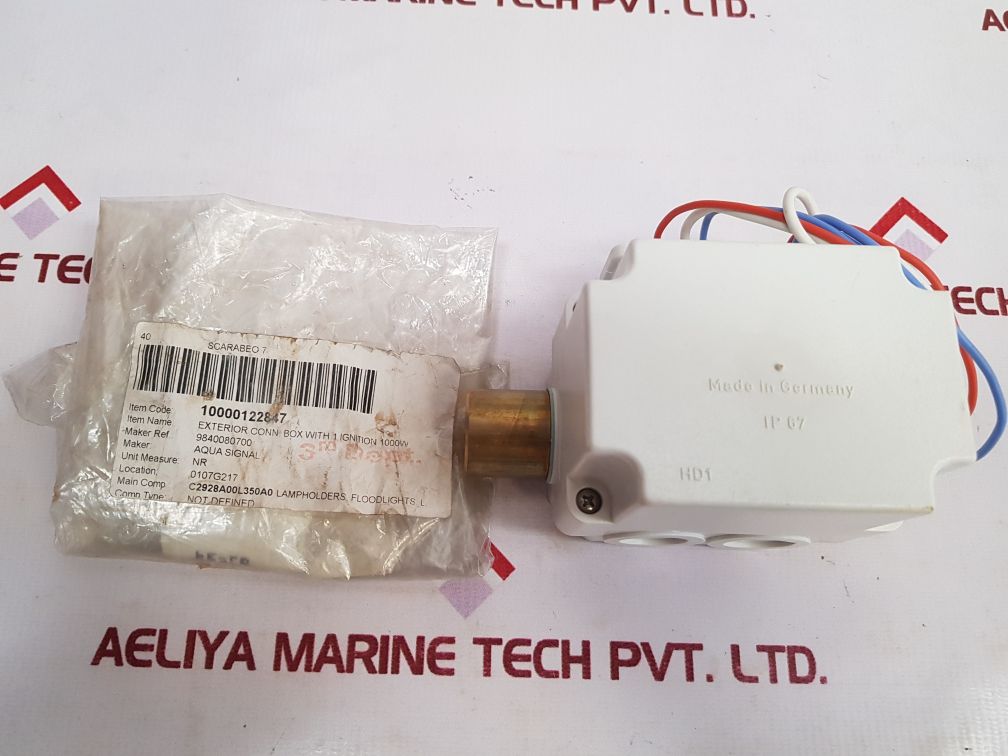 Aqua Signal 9840080700 Connection Box With Ignition Unit - Aeliya Marine Tech
