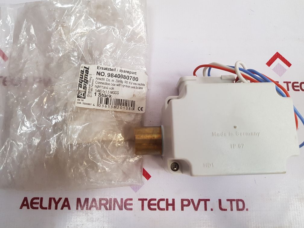 Aqua Signal 9840080700 Connection Box With Ignition Unit - Aeliya Marine Tech