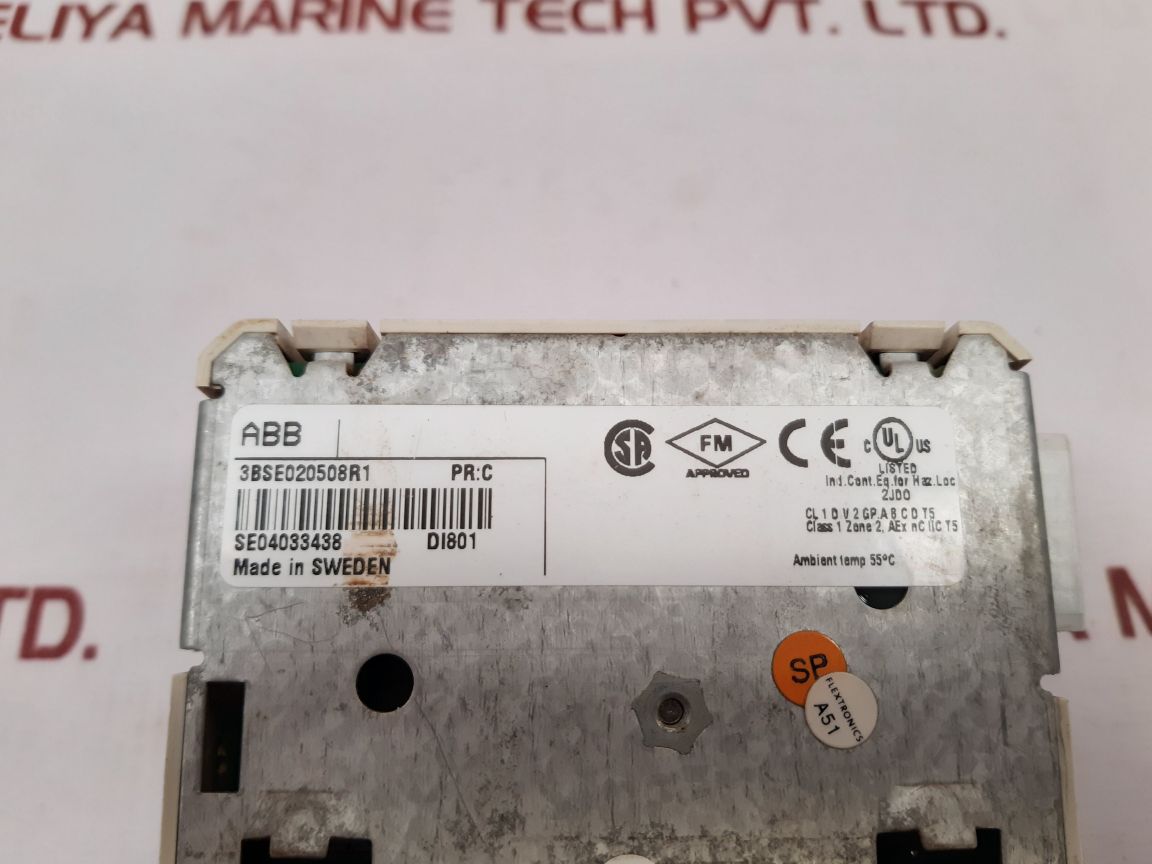 Abb Di801 3Bse020508R1 Digital Input Module Pr:C - Aeliya Marine Tech