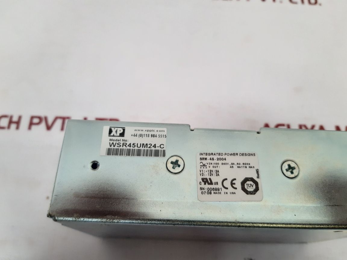 Integrated Power Designs Srw-45-2004 Power Supply - Aeliya Marine Tech