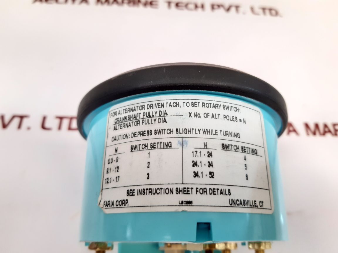 Faria td9122e tachometer - Aeliya Marine Tech