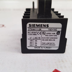 Siemens 3Tx4411-2A Auxiliary Contact Block New - Aeliya Marine Tech