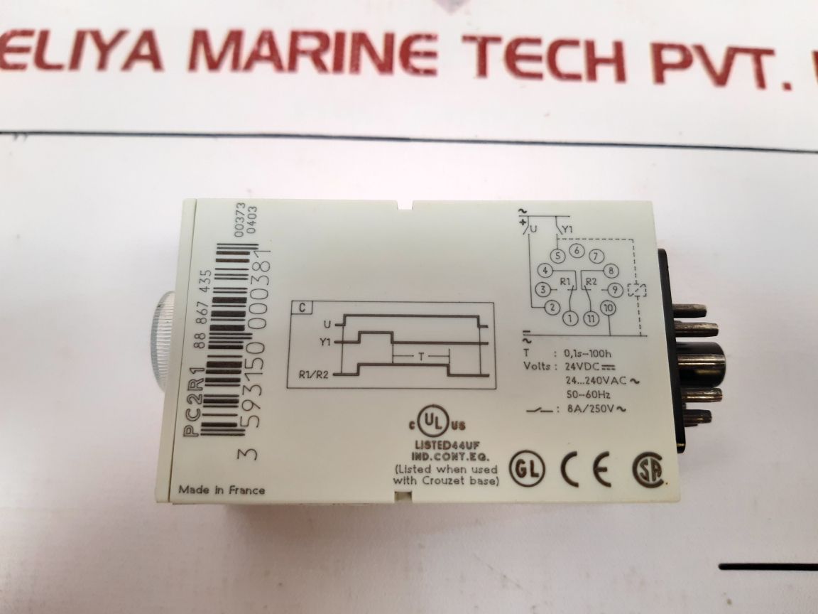 Crouzet Pc2R1 Time Delay Relay New - Aeliya Marine Tech