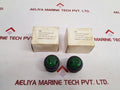 Set of 10x Bartec ptb 00 atex 3114 u green lamp lens
