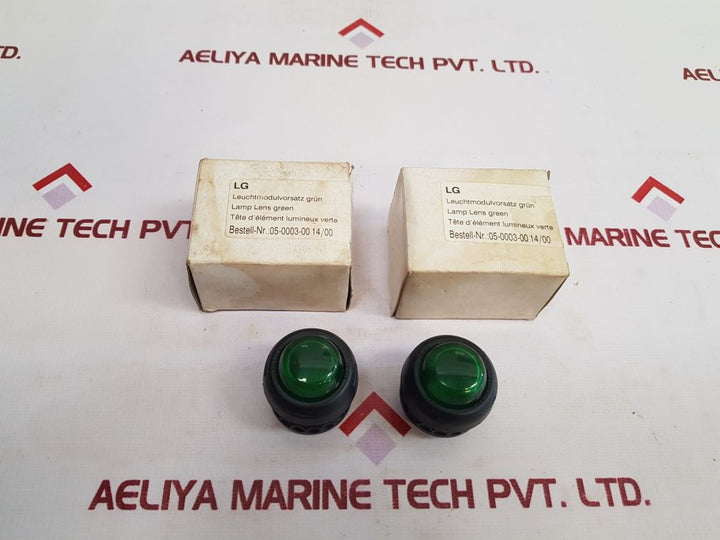 Set of 10x Bartec ptb 00 atex 3114 u green lamp lens