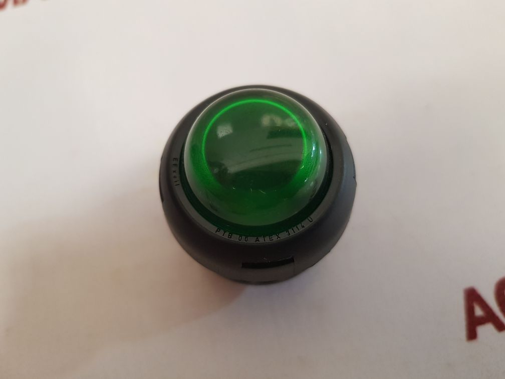 Set of 10x Bartec ptb 00 atex 3114 u green lamp lens - Aeliya Marine Tech