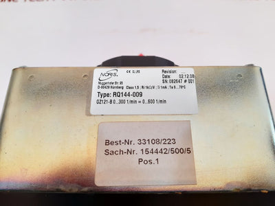 Noris rq144-009 rpm meter 0...300 1/min= 0...600 1/min - Aeliya Marine Tech