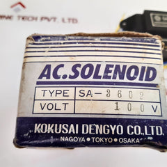 Kokusai Dengyo Sa-3602 Ac Solenoid - Aeliya Marine Tech