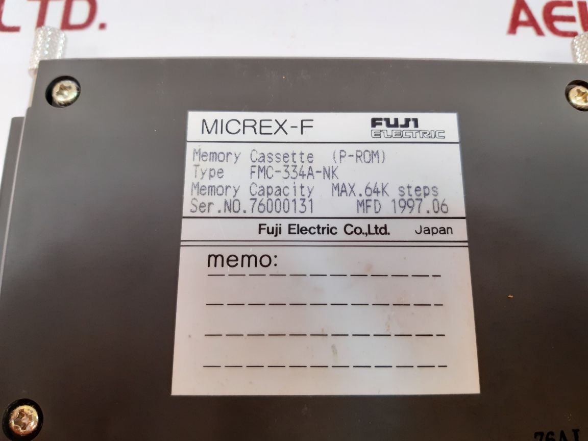 Fuji Electric Micrex-f Fmc-334A-nk Programmable Controller - Aeliya Marine Tech