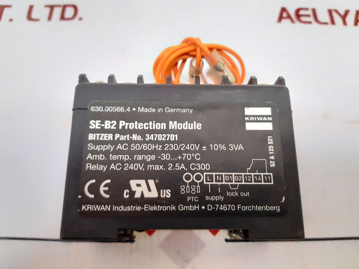 Kriwan 34702701 Se-b2 Motor Protection Module - Aeliya Marine Tech