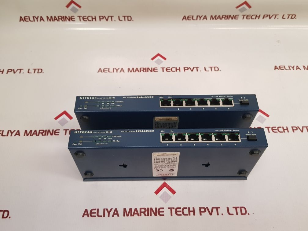 Netgear Ds106 6 Port Dual Speed Hub 10/100 Mbps