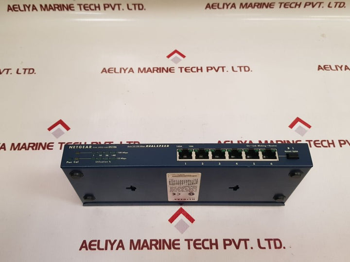 Netgear Ds106 6 Port Dual Speed Hub 10/100 Mbps - Aeliya Marine Tech