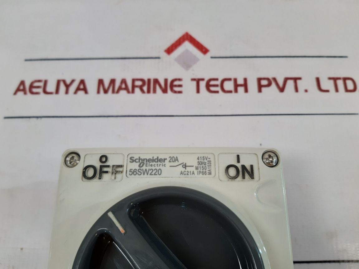 Schneider Electric 56SW220 Switch 56 Series 20A 415V AC - Aeliya Marine Tech