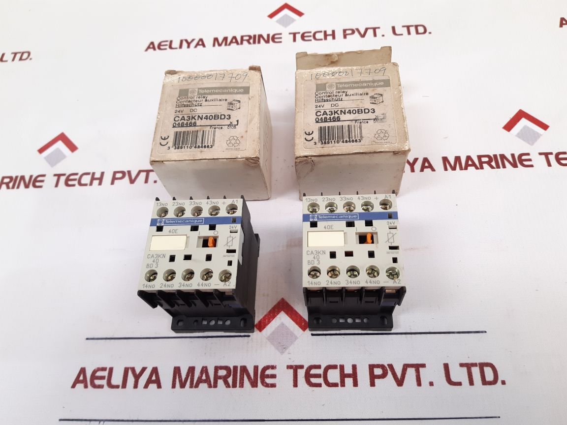 Telemecanique Ca3Kn40Bd3 Control Relay 24V Dc - Aeliya Marine Tech
