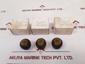 Set Of 5X Bartec 05-0003-00 15/00 Yellow Lamp Lens