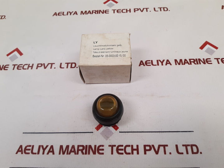 Set Of 5X Bartec 05-0003-00 15/00 Yellow Lamp Lens