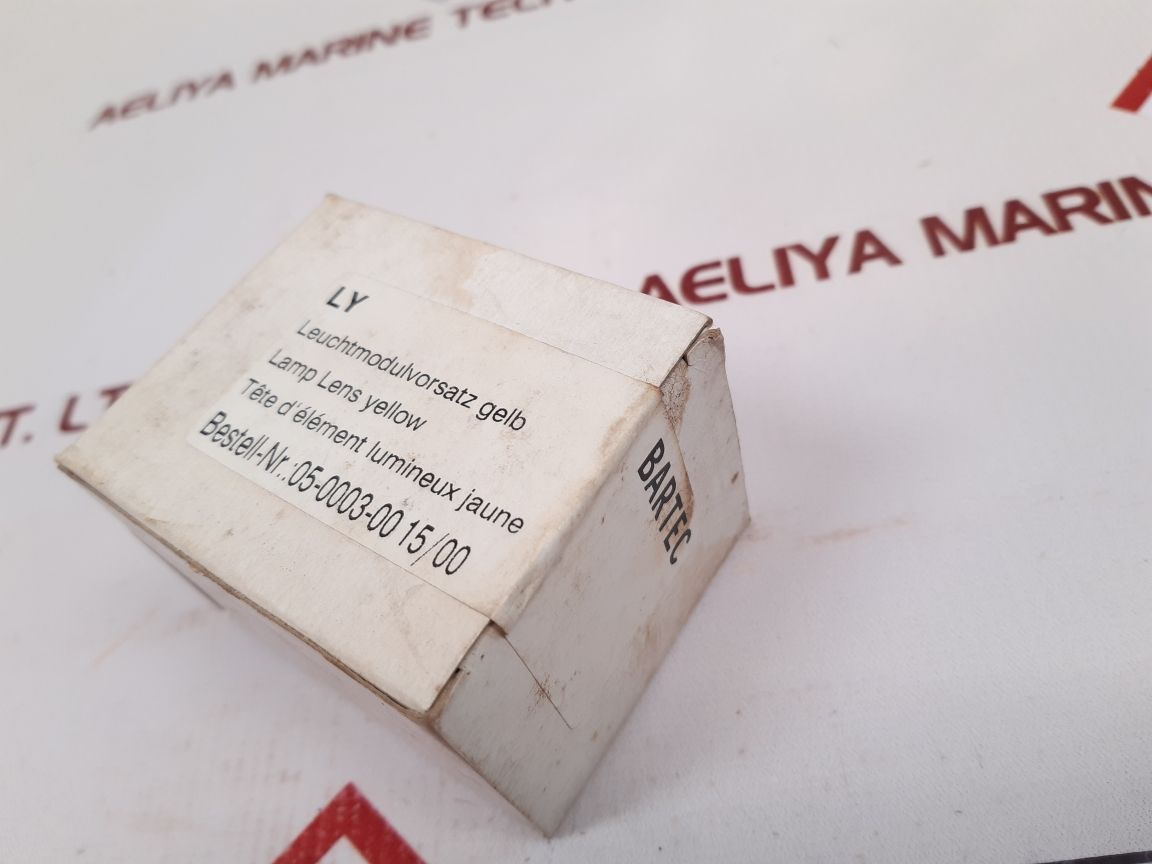 Set Of 5X Bartec 05-0003-00 15/00 Yellow Lamp Lens - Aeliya Marine Tech