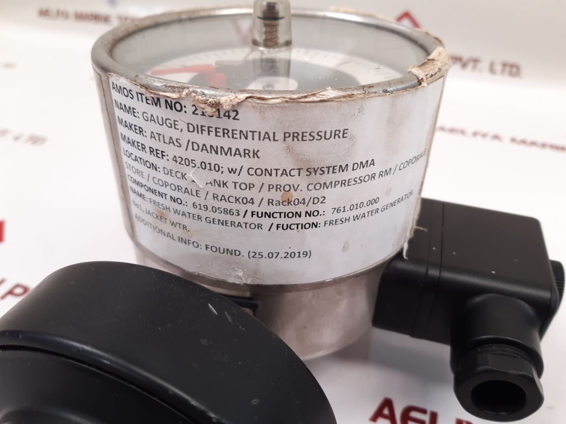 Atlas 985.42050.10 Differential Pressure Gauge - Aeliya Marine Tech