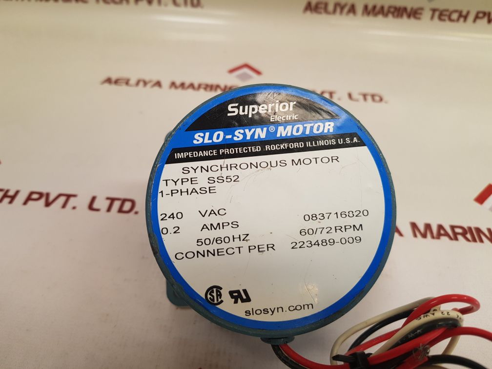 Superior Electric Ss52 Synchronous Motor - Aeliya Marine Tech