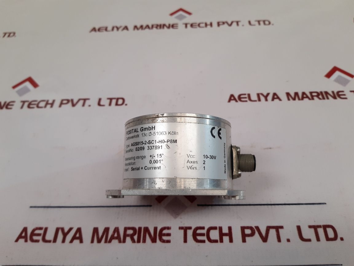 Posital Ags015-2-sc1-h0-p8M Inclinometer Axes: 2 - Aeliya Marine Tech