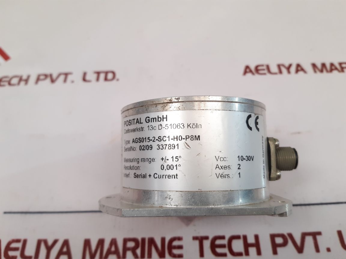 Posital Ags015-2-sc1-h0-p8M Inclinometer Axes: 2 - Aeliya Marine Tech
