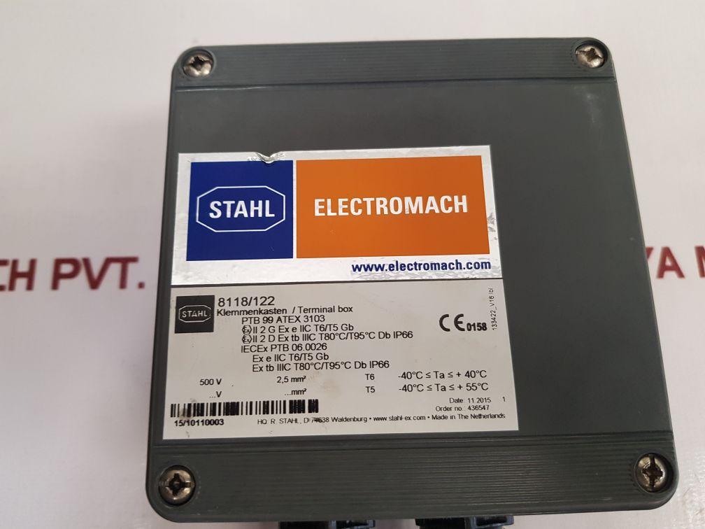 Stahl 8118/122 Terminal Box - Aeliya Marine Tech