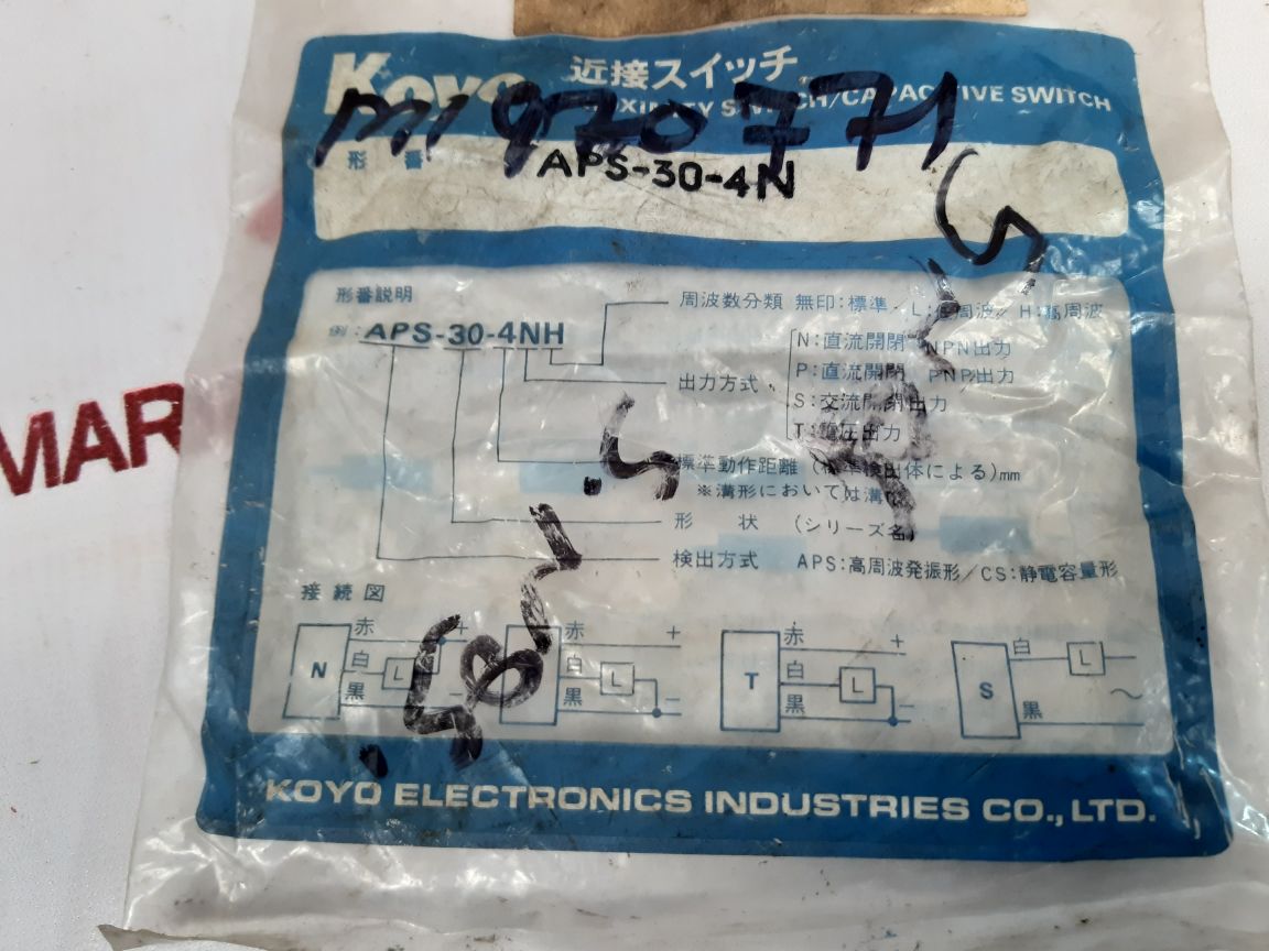 Koyo Aps-30-4N Proximity Switch - Aeliya Marine Tech