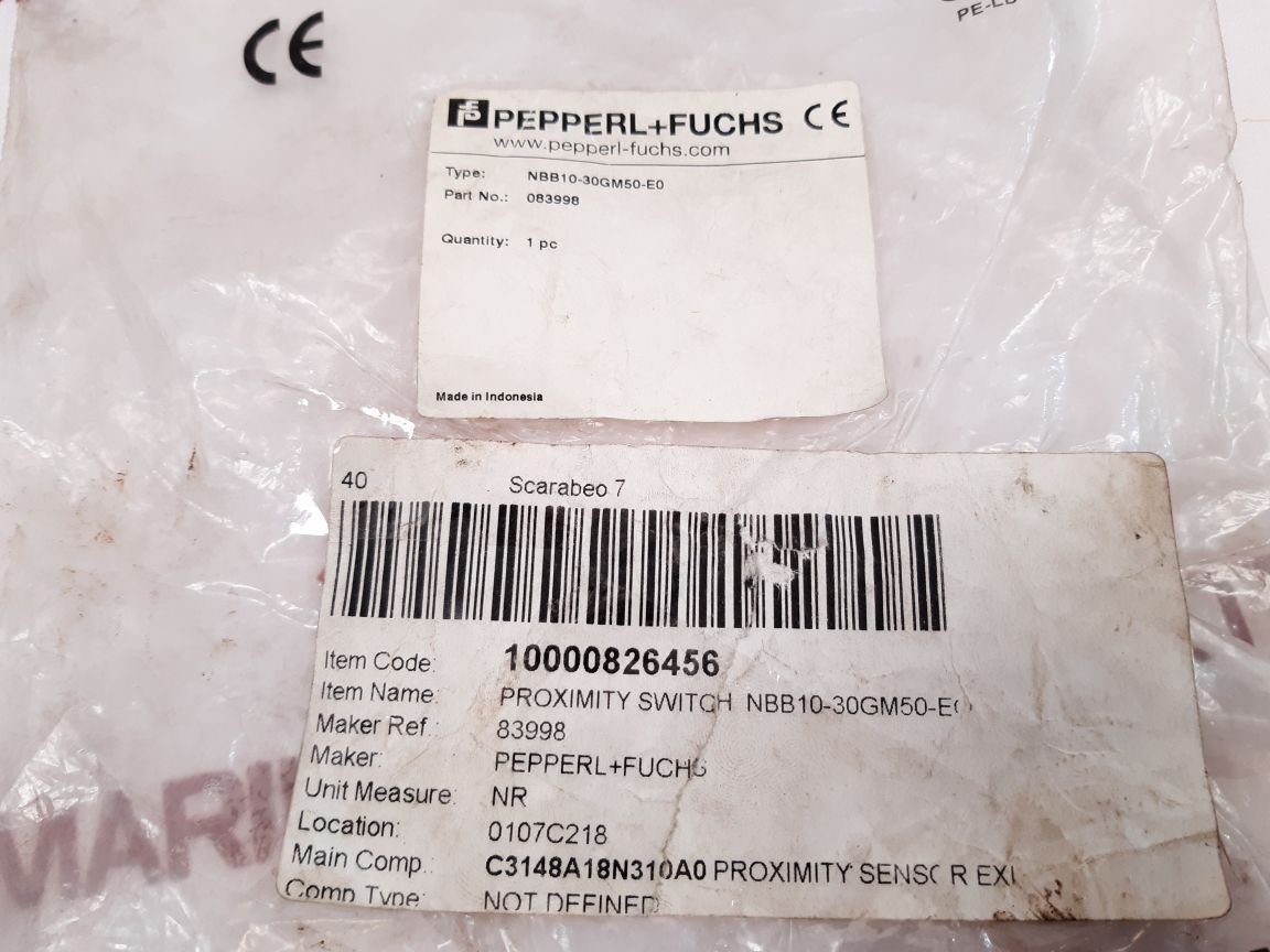 Pepperl + Fuchs Nbb10-30Gm50-e0 Proximity Switch 083998 New - Aeliya Marine Tech