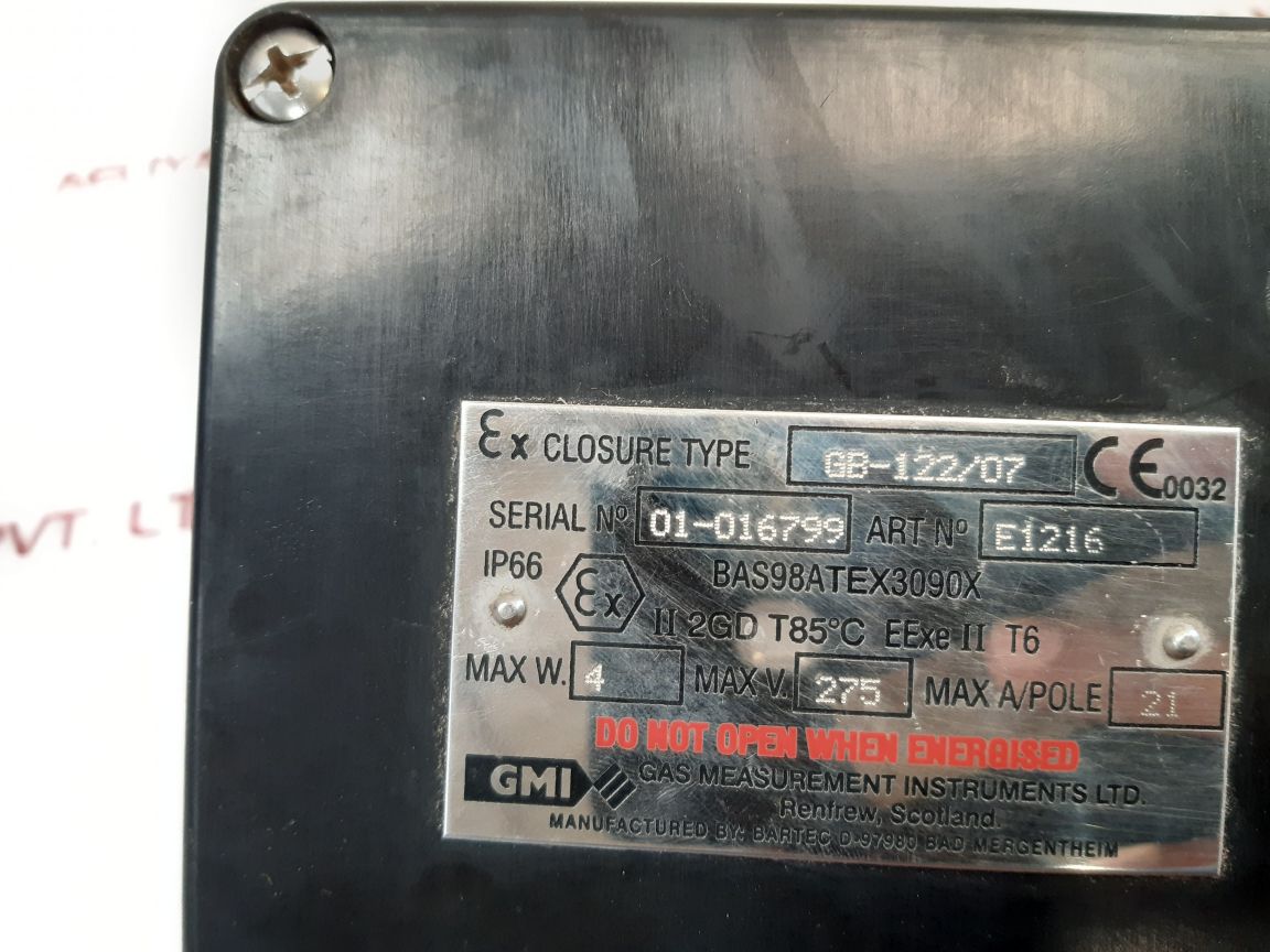 Gas Measurement Instruments Gb-122/07 Switch Box - Aeliya Marine Tech