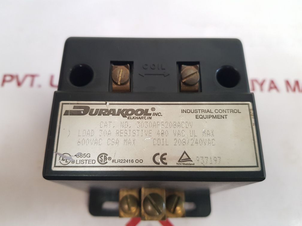 Durakool 3030Aps20Bacdv Industrial Control Equipment Relay - Aeliya Marine Tech