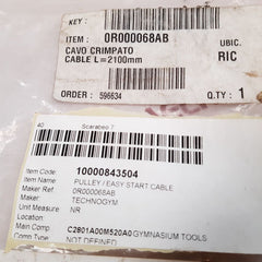 Technogym 0R000068AB Easy Start Cable, 10000843504