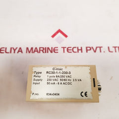 C-mac Rc30/Rv 30 Ac/Dc Current Relay - Aeliya Marine Tech