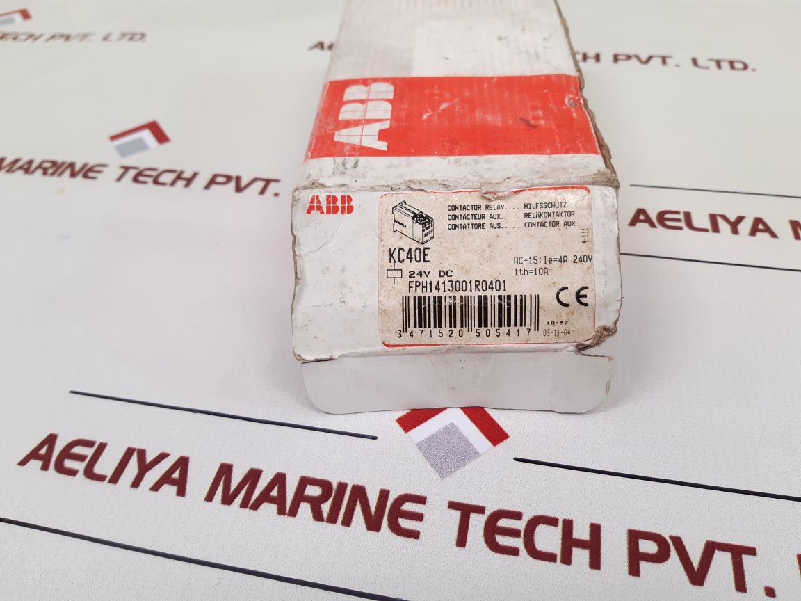 Abb Kc40E Contactor Relay Used - Aeliya Marine Tech