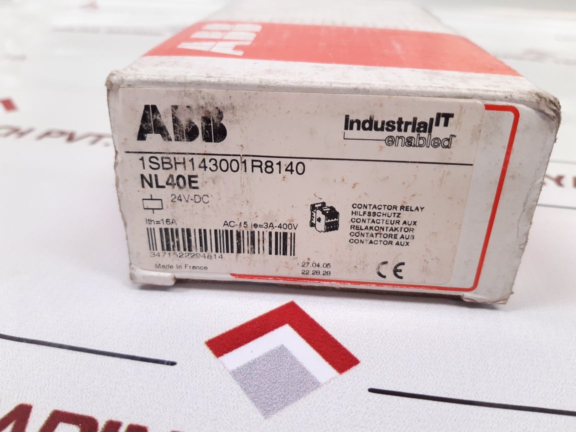Abb Nl40E Contactor Relay 1Sbh143001R8140 - Aeliya Marine Tech