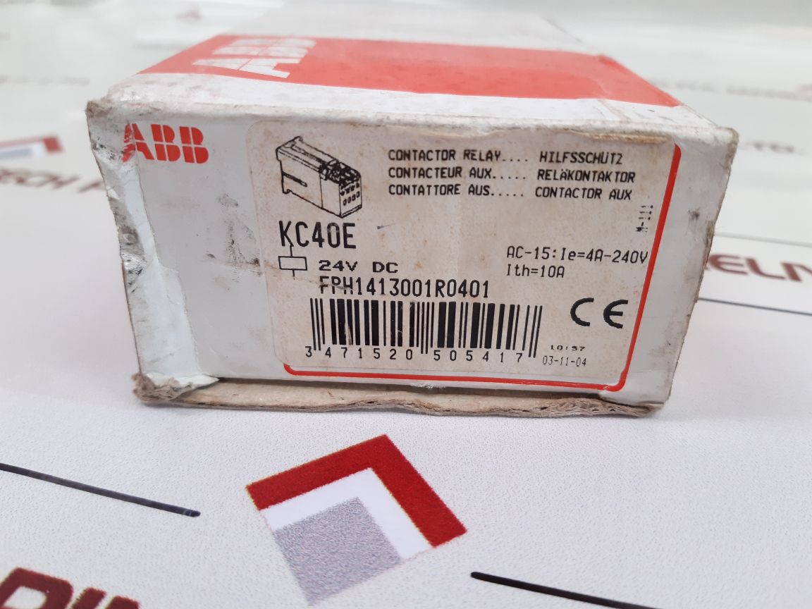 Abb Kc40E Contactor Relay Fph1413001R0401 New - Aeliya Marine Tech