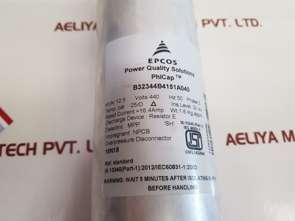 Epcos B32344B4151A040 Phicap Normal Duty Capacitors - Aeliya Marine Tech