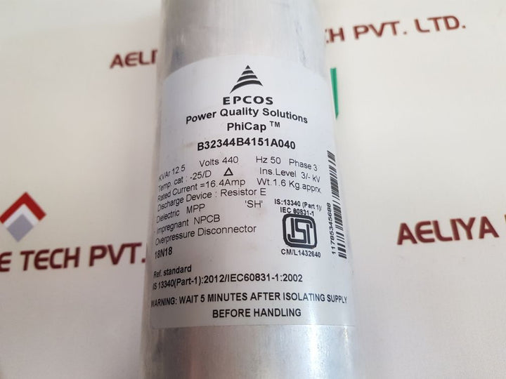 Epcos B32344B4151A040 Phicap Normal Duty Capacitors - Aeliya Marine Tech