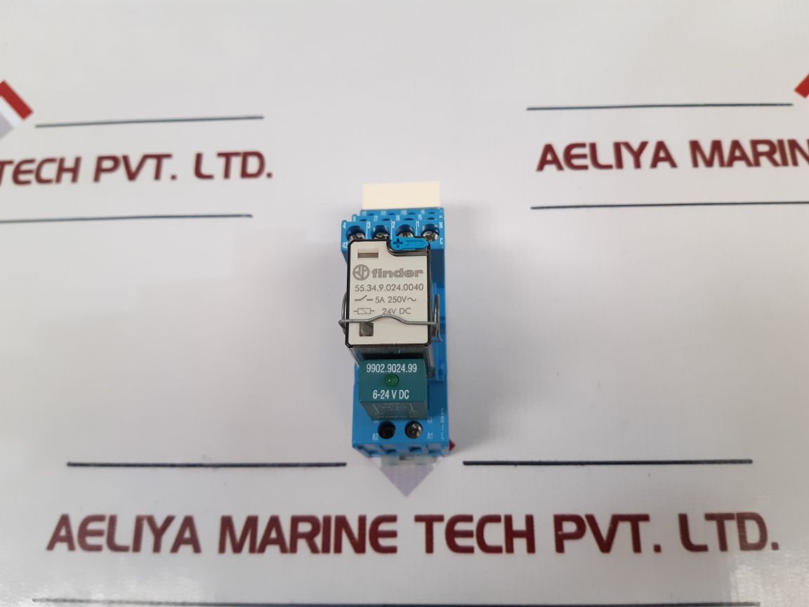 Finder 55.34.9.024.0040 Relay With Socket - Aeliya Marine Tech