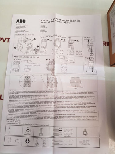 Abb A110-30 Contactor With Cal18-11 New - Aeliya Marine Tech
