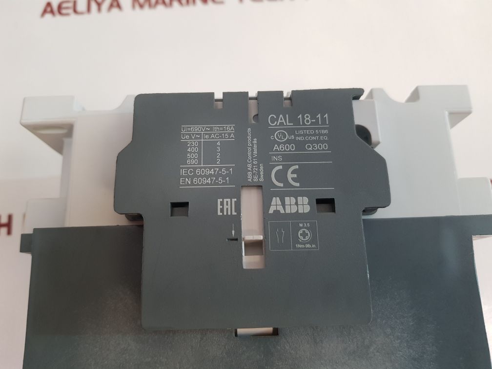 Abb A110-30 Contactor With Cal18-11 New - Aeliya Marine Tech