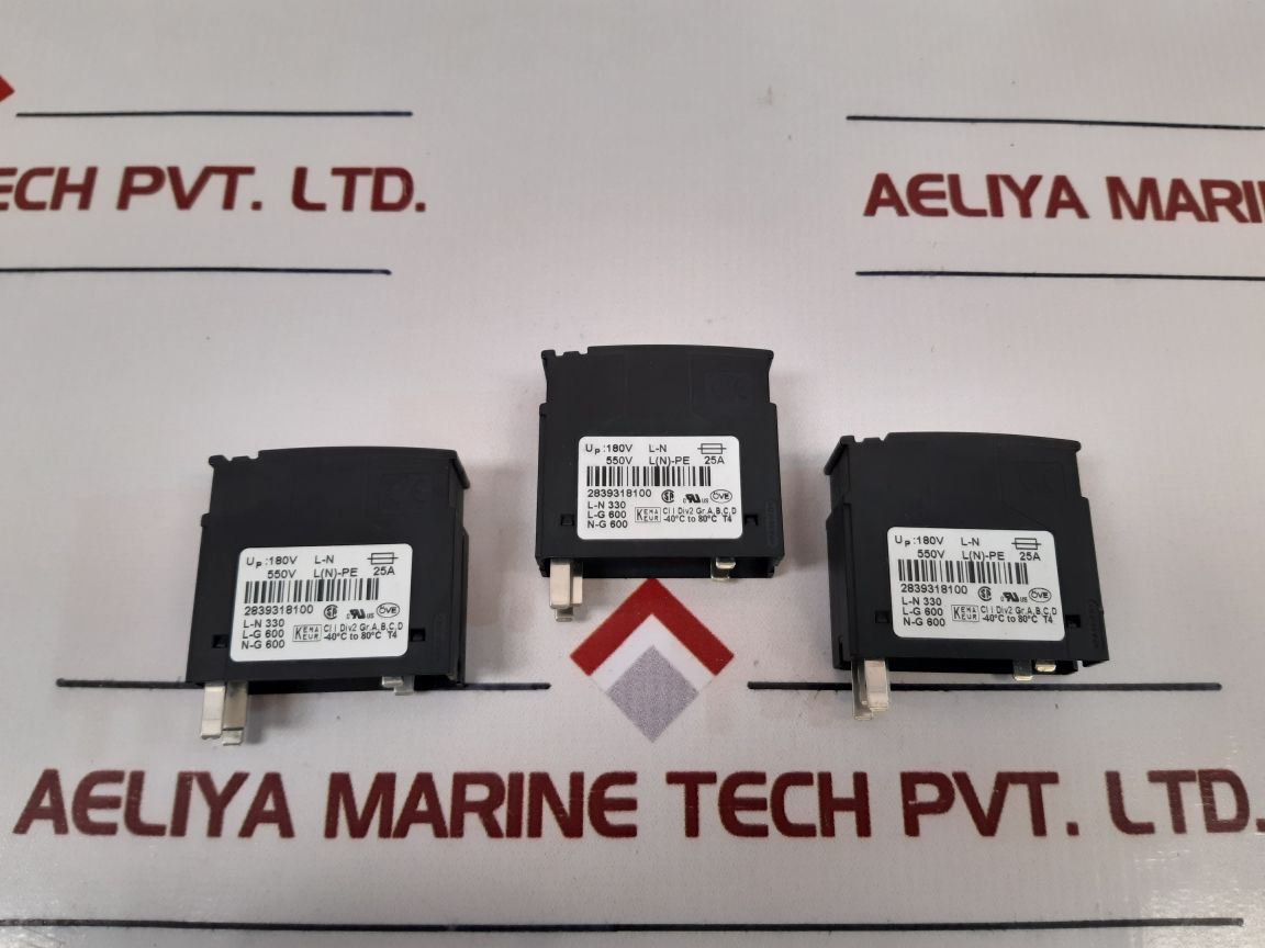 Phoenix Contact Pt2-pe/S 24Ac-st Surge Protector Plug - Aeliya Marine Tech