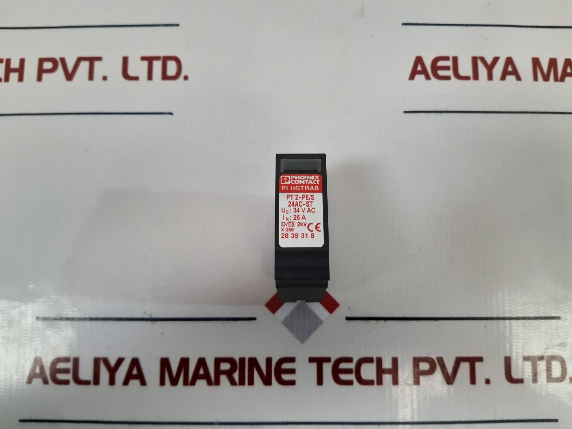 Phoenix Contact Pt2-pe/S 24Ac-st Surge Protector Plug - Aeliya Marine Tech