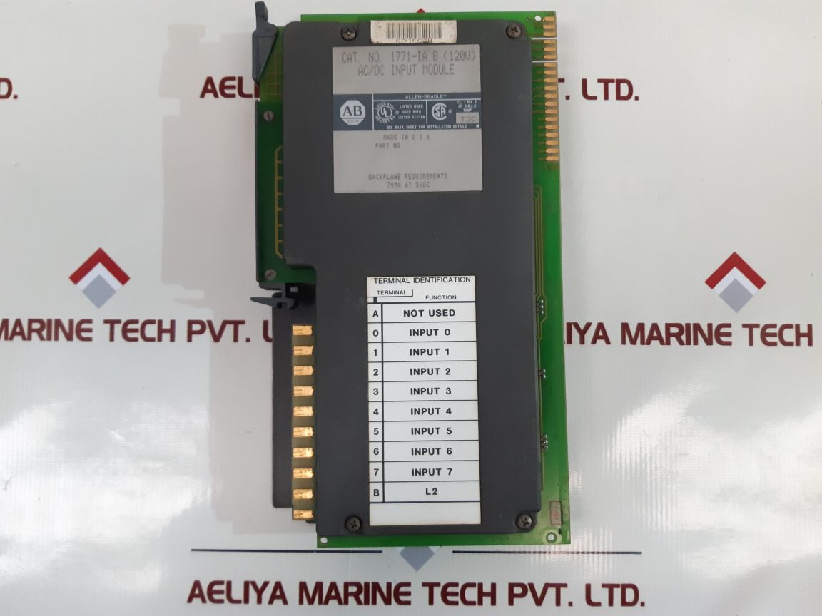 Allen-bradley 1771-ia B(120V) Ac/Dc Input Module - Aeliya Marine Tech
