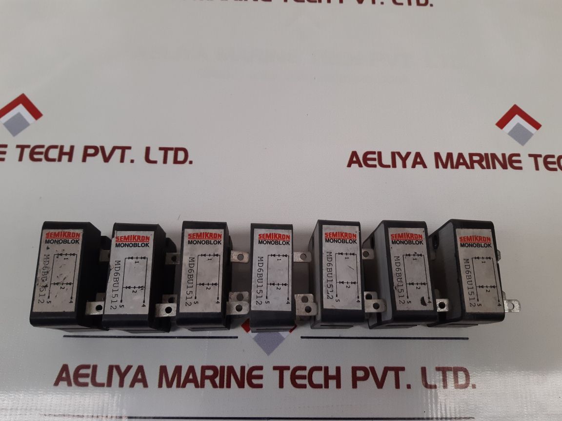 Set of 7x Semikron md6bu1512 monoblok