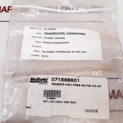 Mcquay P158-5025 Condenser Pressure Transducer - Aeliya Marine Tech