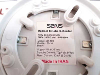 Sens Sd-100 Optical Smoke Detector 88-10 - Aeliya Marine Tech