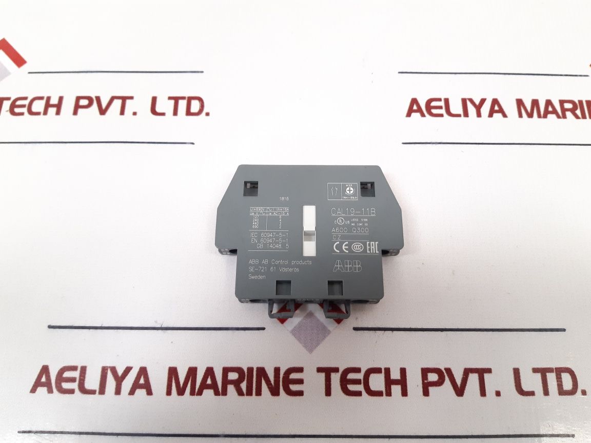 Abb Cal19-11B Auxiliary Contact Contactor - Aeliya Marine Tech