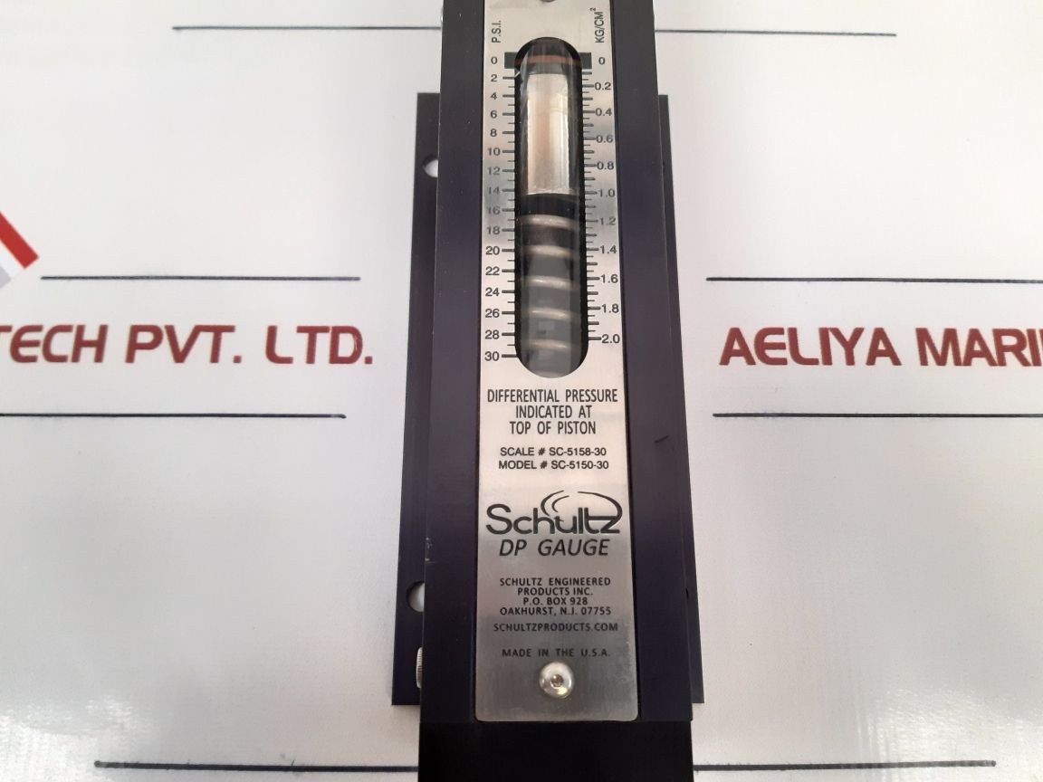 Schultz sc-5150 pressure gauges sc-5158-30 - Aeliya Marine Tech